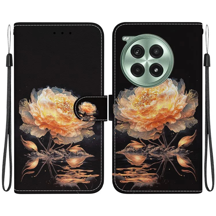 For OnePlus Ace 3 Pro 5G Wallet Case Leather Phone Cover Pattern Printing