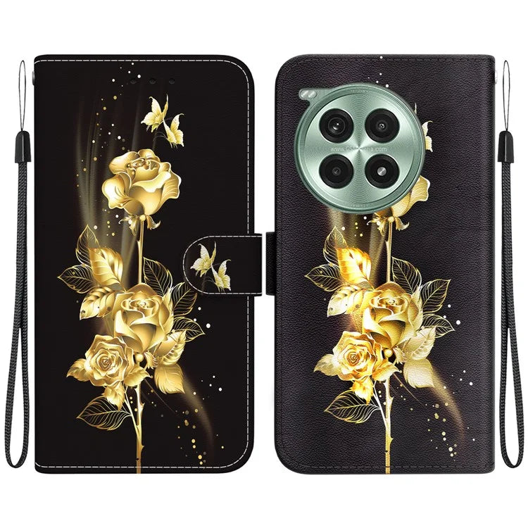 For OnePlus Ace 3 Pro 5G Wallet Case Leather Phone Cover Pattern Printing