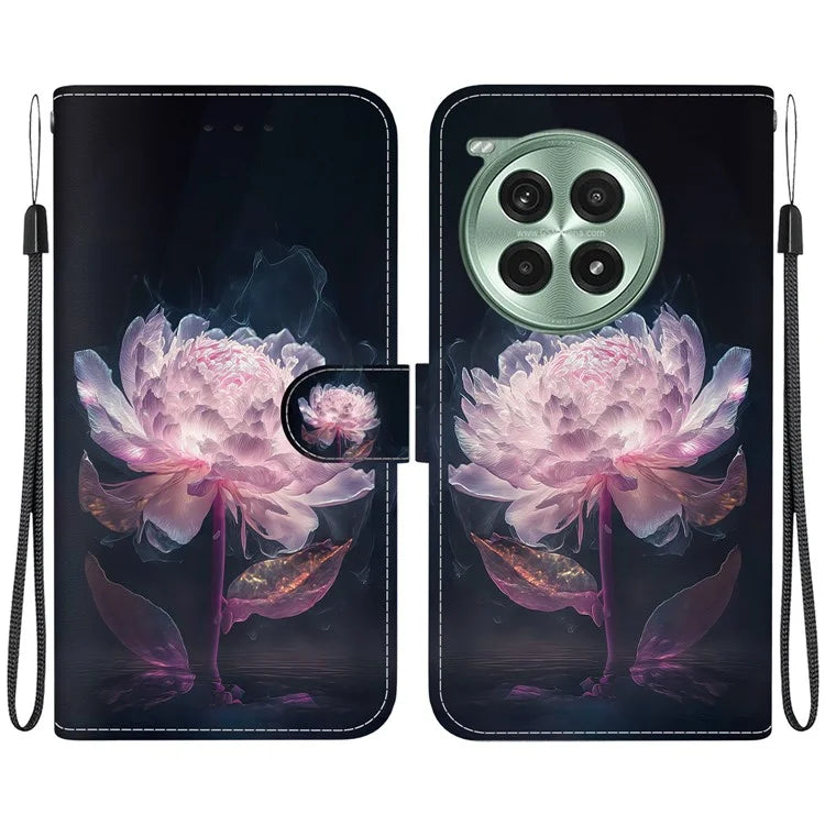 For OnePlus Ace 3 Pro 5G Wallet Case Leather Phone Cover Pattern Printing