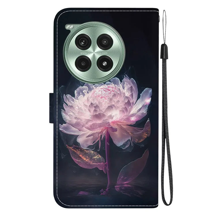 For OnePlus Ace 3 Pro 5G Wallet Case Leather Phone Cover Pattern Printing