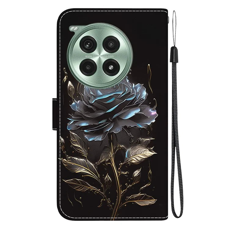 For OnePlus Ace 3 Pro 5G Wallet Case Leather Phone Cover Pattern Printing