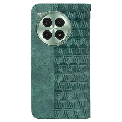 For OnePlus Ace 3 Pro 5G Case Geometry Pattern Leather Flip Wallet Phone Cover