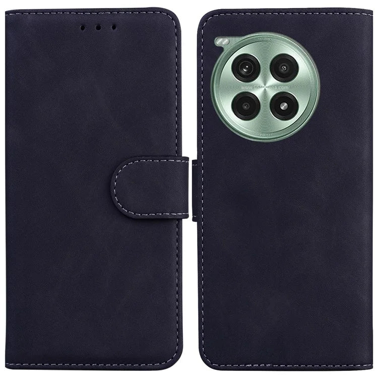 For OnePlus Ace 3 Pro 5G Phone Case Solid Color Leather Wallet Cover