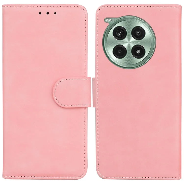 For OnePlus Ace 3 Pro 5G Phone Case Solid Color Leather Wallet Cover