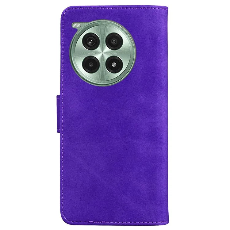 For OnePlus Ace 3 Pro 5G Phone Case Solid Color Leather Wallet Cover
