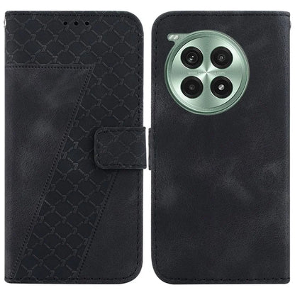 For OnePlus Ace 3 Pro 5G Stand Case 7-Shaped Pattern Imprint Leather Phone Cover