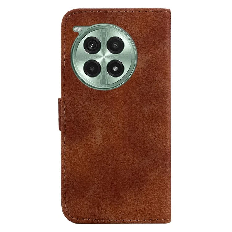 For OnePlus Ace 3 Pro 5G Stand Case 7-Shaped Pattern Imprint Leather Phone Cover