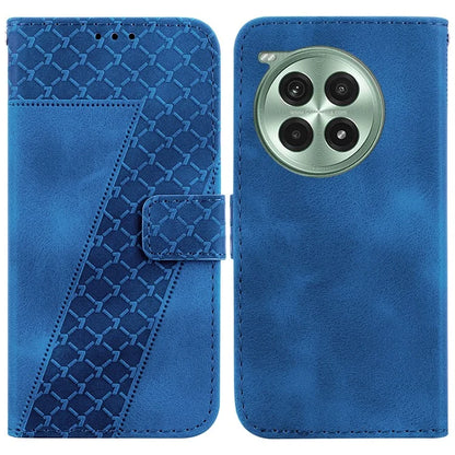 For OnePlus Ace 3 Pro 5G Stand Case 7-Shaped Pattern Imprint Leather Phone Cover