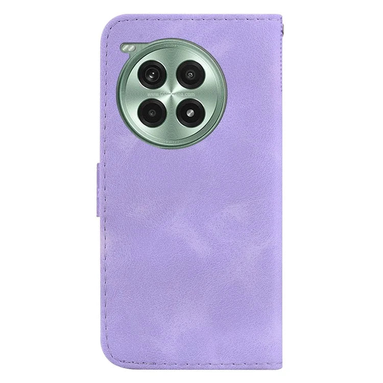 For OnePlus Ace 3 Pro 5G Stand Case 7-Shaped Pattern Imprint Leather Phone Cover