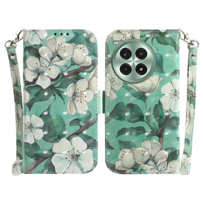 For OnePlus Ace 3 Pro 5G Case Leather Wallet Phone Cover 3D Pattern Print