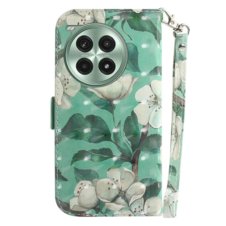 For OnePlus Ace 3 Pro 5G Case Leather Wallet Phone Cover 3D Pattern Print