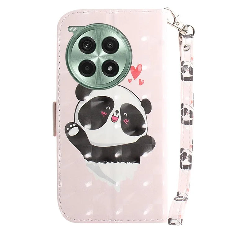 For OnePlus Ace 3 Pro 5G Case Leather Wallet Phone Cover 3D Pattern Print