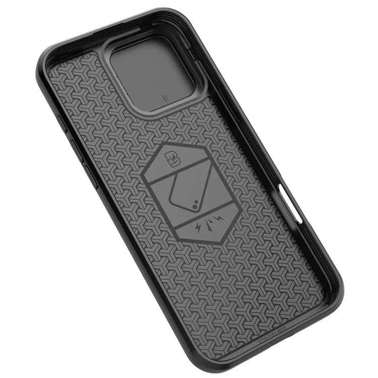 For iPhone 16 Pro Max Case Ring Kickstand Camshield PC+TPU Phone Cover