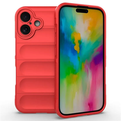 For iPhone 16 TPU Case Scratch-Resistant Rugged Back Soft Phone Cover