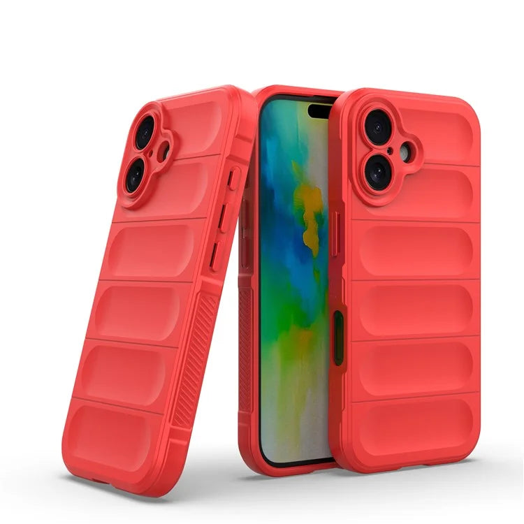 For iPhone 16 TPU Case Scratch-Resistant Rugged Back Soft Phone Cover