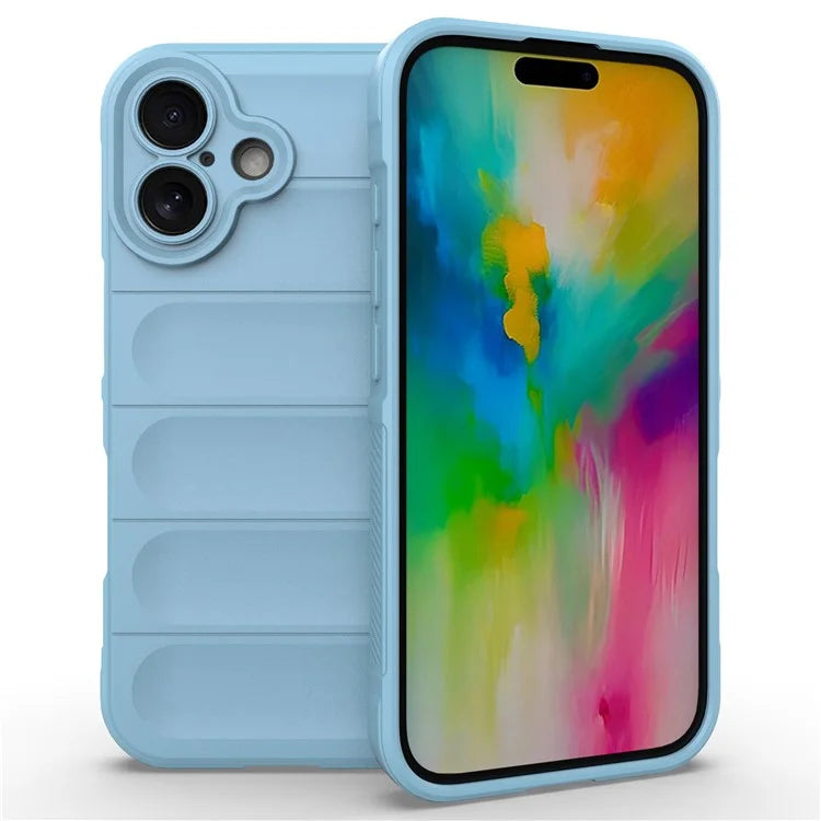 For iPhone 16 TPU Case Scratch-Resistant Rugged Back Soft Phone Cover