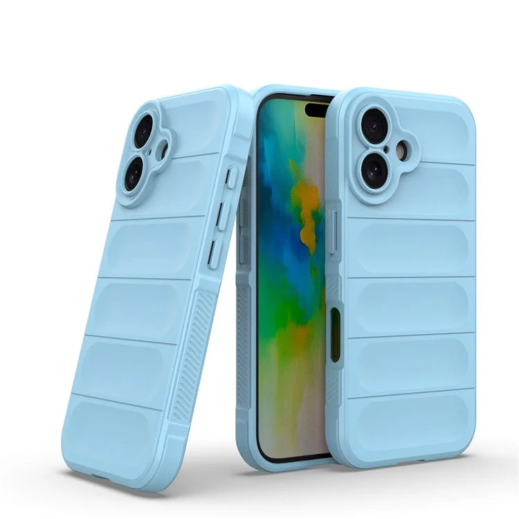 For iPhone 16 TPU Case Scratch-Resistant Rugged Back Soft Phone Cover