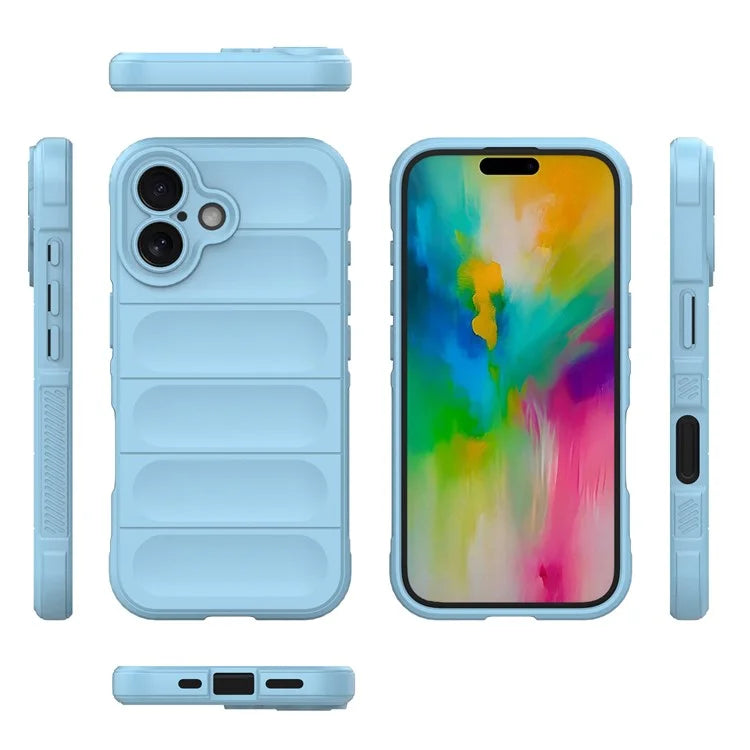 For iPhone 16 TPU Case Scratch-Resistant Rugged Back Soft Phone Cover
