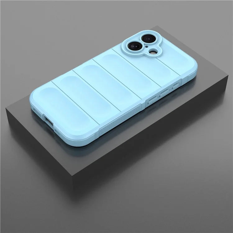 For iPhone 16 TPU Case Scratch-Resistant Rugged Back Soft Phone Cover