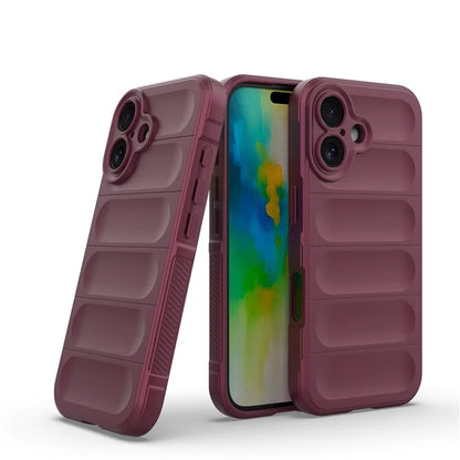 For iPhone 16 TPU Case Scratch-Resistant Rugged Back Soft Phone Cover