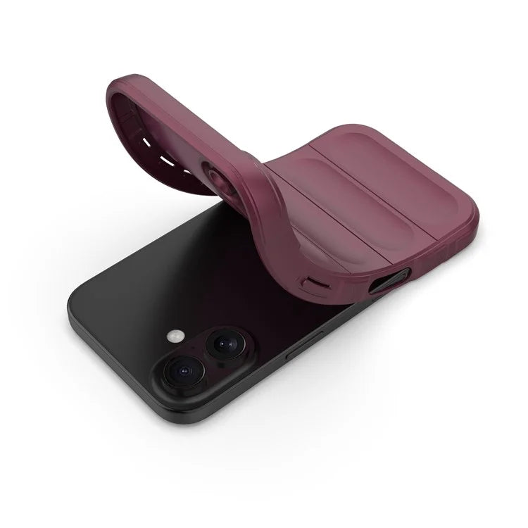 For iPhone 16 TPU Case Scratch-Resistant Rugged Back Soft Phone Cover