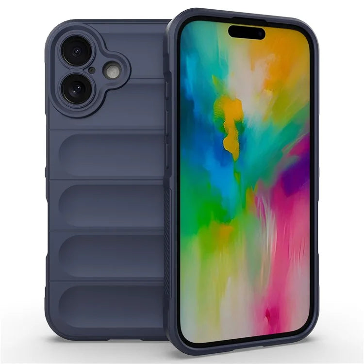 For iPhone 16 TPU Case Scratch-Resistant Rugged Back Soft Phone Cover