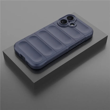 For iPhone 16 TPU Case Scratch-Resistant Rugged Back Soft Phone Cover