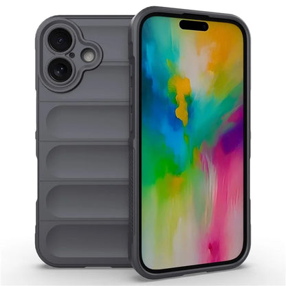 For iPhone 16 TPU Case Scratch-Resistant Rugged Back Soft Phone Cover