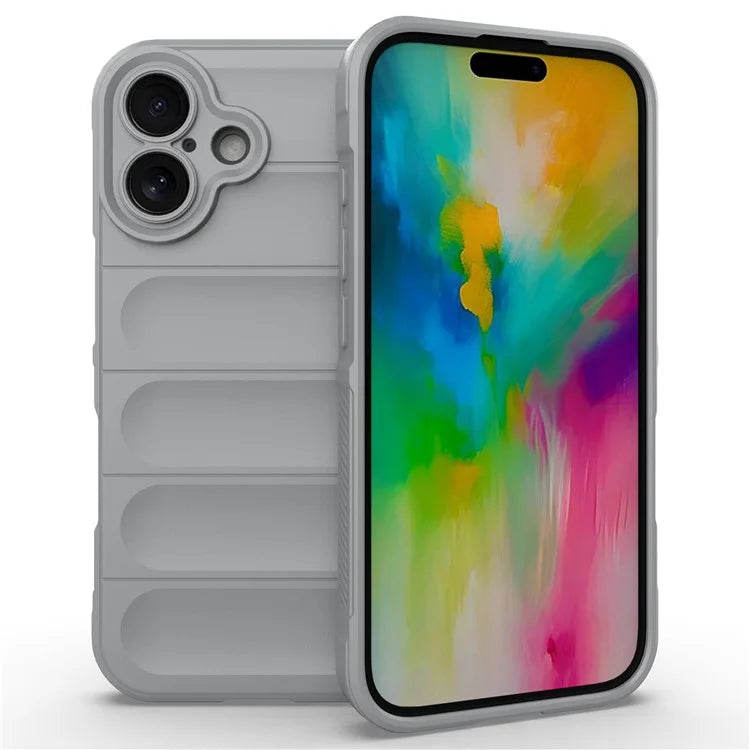 For iPhone 16 TPU Case Scratch-Resistant Rugged Back Soft Phone Cover