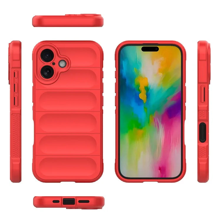 For iPhone 16 Plus Case Rugged TPU Shockproof Mobile Phone Cover