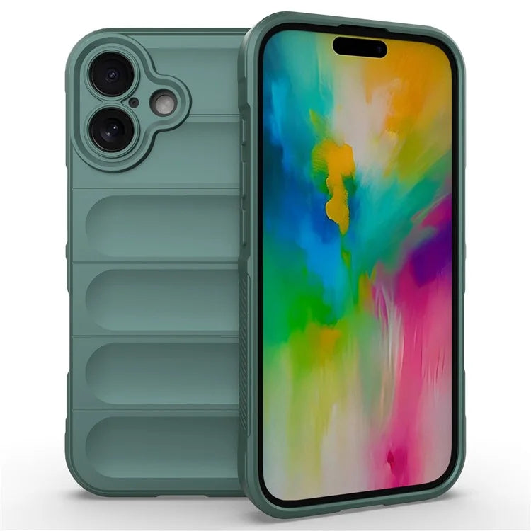 For iPhone 16 Plus Case Rugged TPU Shockproof Mobile Phone Cover