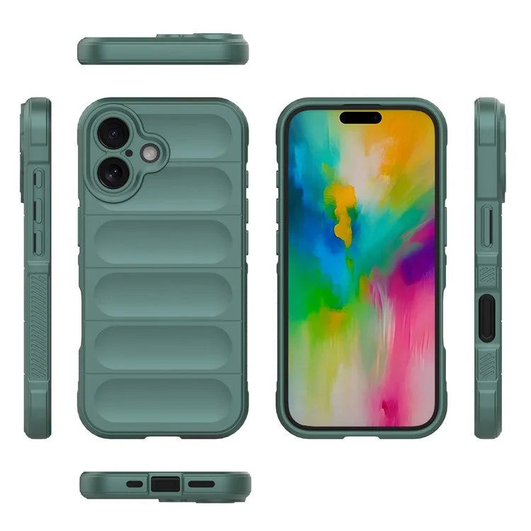 For iPhone 16 Plus Case Rugged TPU Shockproof Mobile Phone Cover