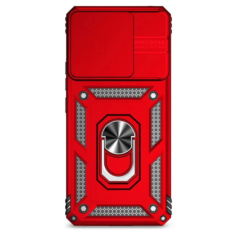 For Xiaomi Redmi Note 13 Pro+ 5G Case PC + TPU Phone Cover Lens Ultimate Protection Kickstand