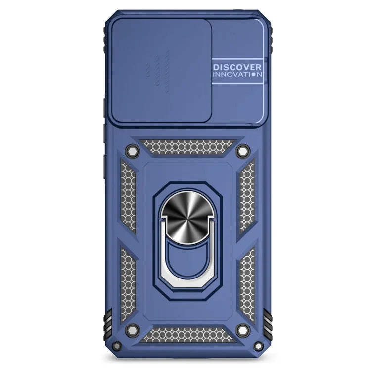 For Xiaomi Redmi Note 13 Pro+ 5G Case PC + TPU Phone Cover Lens Ultimate Protection Kickstand