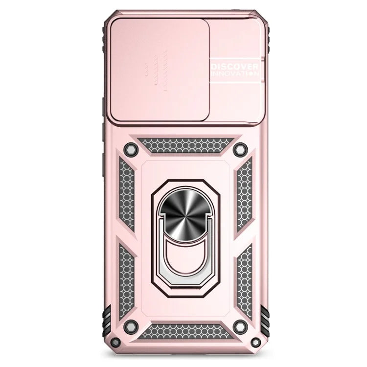 For Xiaomi Redmi Note 13 Pro+ 5G Case PC + TPU Phone Cover Lens Ultimate Protection Kickstand