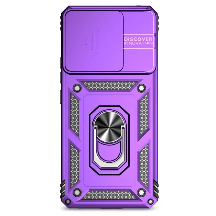 For Xiaomi Redmi Note 13 Pro+ 5G Case PC + TPU Phone Cover Lens Ultimate Protection Kickstand