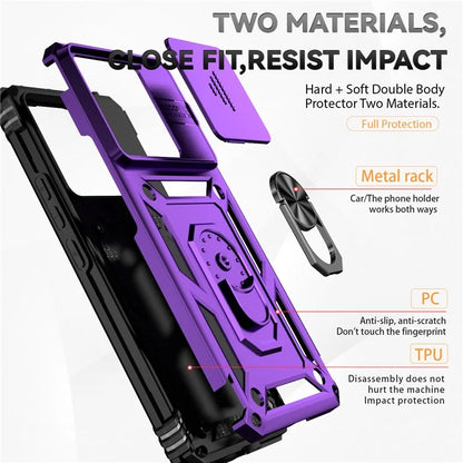 For Xiaomi Redmi Note 13 Pro+ 5G Case PC + TPU Phone Cover Lens Ultimate Protection Kickstand