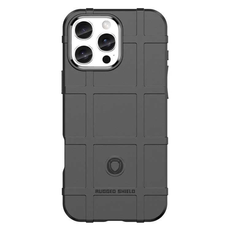 For iPhone 16 Pro Case Grid Design Soft TPU Scratch-Proof Phone Cover