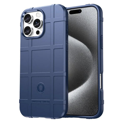 For iPhone 16 Pro Case Grid Design Soft TPU Scratch-Proof Phone Cover