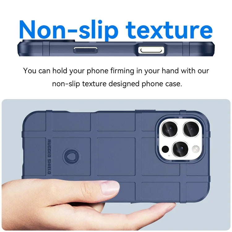 For iPhone 16 Pro Case Grid Design Soft TPU Scratch-Proof Phone Cover