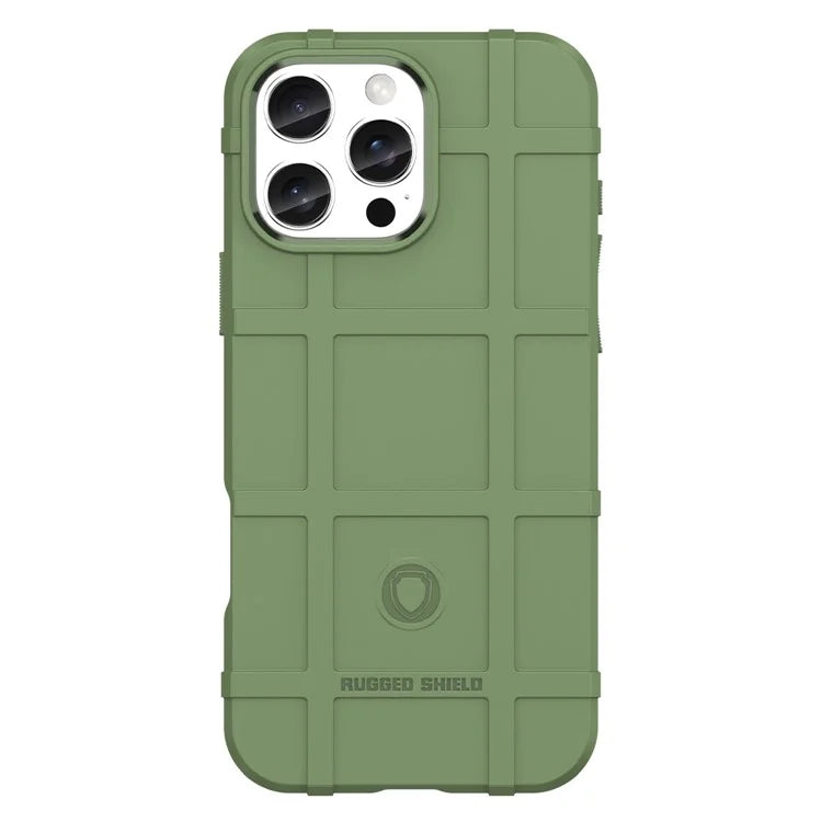 For iPhone 16 Pro Case Grid Design Soft TPU Scratch-Proof Phone Cover