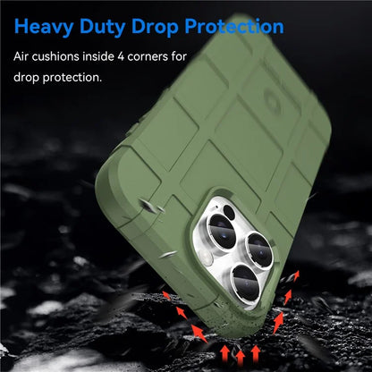 For iPhone 16 Pro Case Grid Design Soft TPU Scratch-Proof Phone Cover