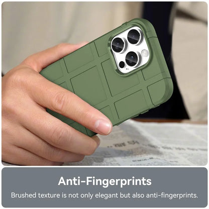 For iPhone 16 Pro Case Grid Design Soft TPU Scratch-Proof Phone Cover