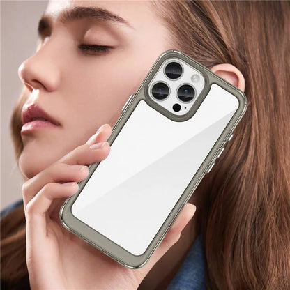 For iPhone 16 Pro Max Case TPU +Acrylic Shockproof Protective Clear Phone Cover