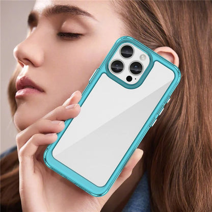 For iPhone 16 Pro Max Case TPU +Acrylic Shockproof Protective Clear Phone Cover