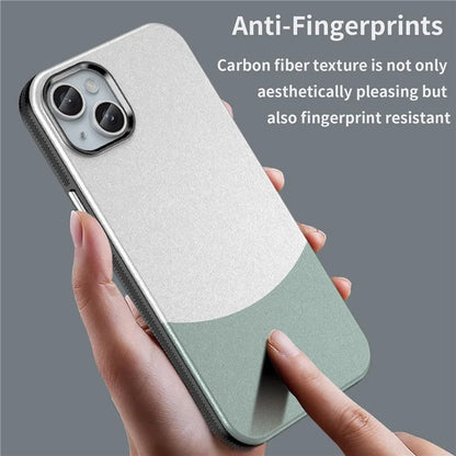 For iPhone 14 Plus Magnetic Case Leather Soft Feel Back Cover Metal Buttons Camera Bezel Bump