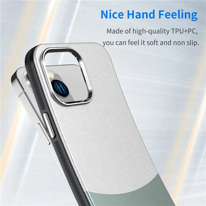 For iPhone 14 Pro Max Case Leather+PC+TPU Phone Cover Compatible with MagSafe