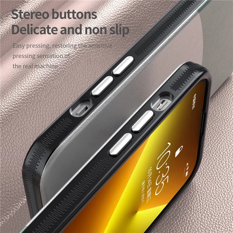 For iPhone 14 Pro Max Case Leather+PC+TPU Phone Cover Compatible with MagSafe