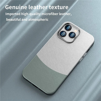 For iPhone 14 Pro Max Case Leather+PC+TPU Phone Cover Compatible with MagSafe
