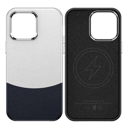 For iPhone 14 Pro Max Case Leather+PC+TPU Phone Cover Compatible with MagSafe